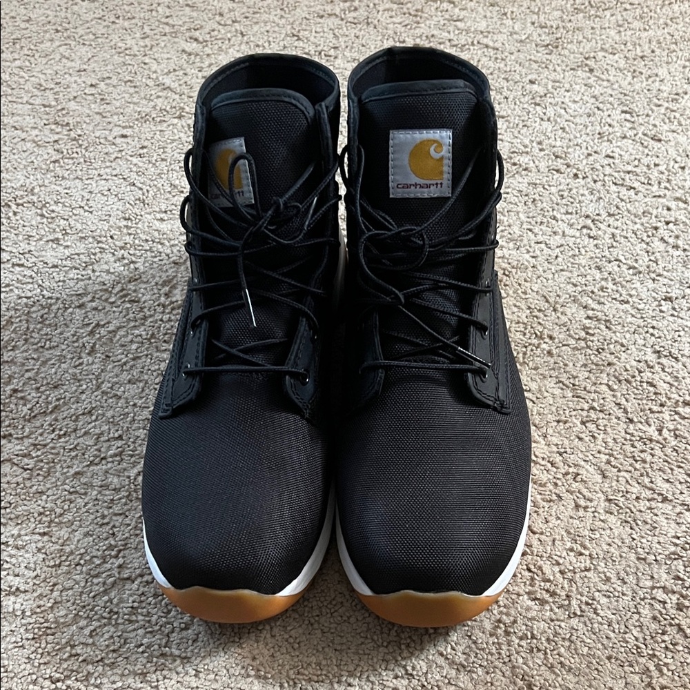Carhartt Black High-Top Boots with Gum Sole